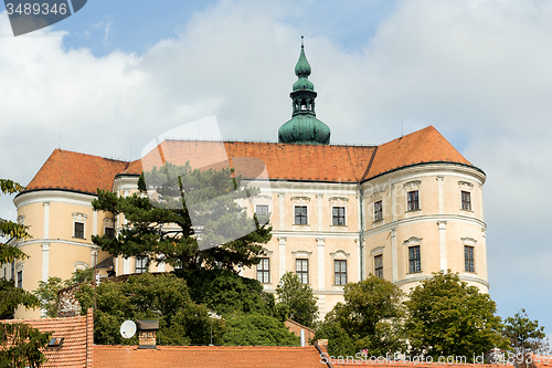 Image of castle in city Mikulov in the Czech Republic