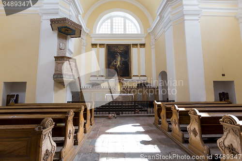 Image of interier of St. Sebastiano\'s chapel, Mikulov, Czech republic