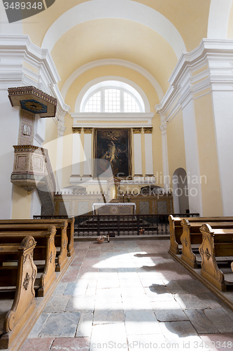 Image of interier of St. Sebastiano\'s chapel, Mikulov, Czech republic