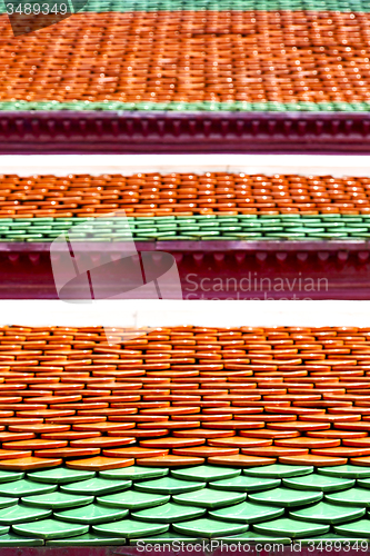 Image of thailand  palaces in the temple  bangkok  asia and sky
