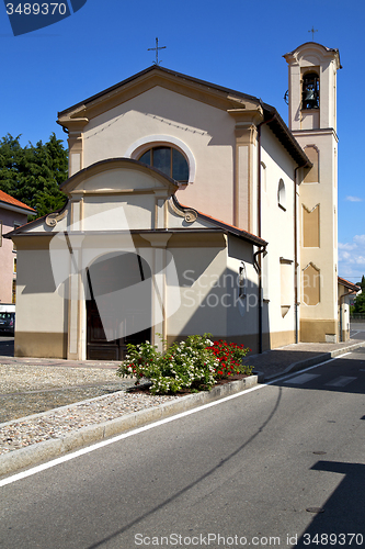 Image of flower church   olgiate olona    the old wall 