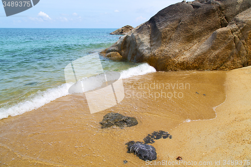 Image of kho samui   bay asia isle white    and south china sea 