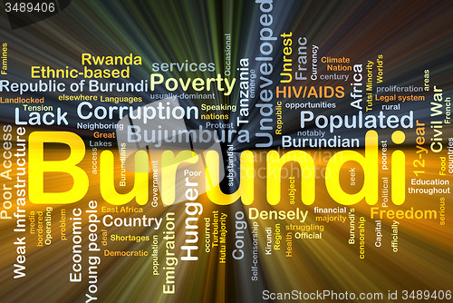 Image of Burundi background concept glowing