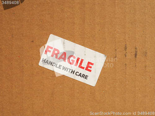 Image of Fragile sign