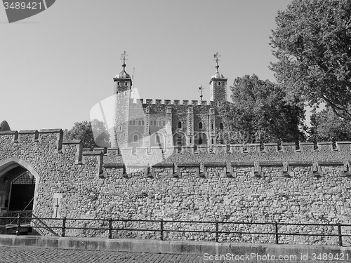 Image of Black and white Tower of London