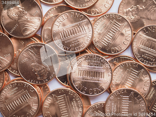 Image of Dollar coins background