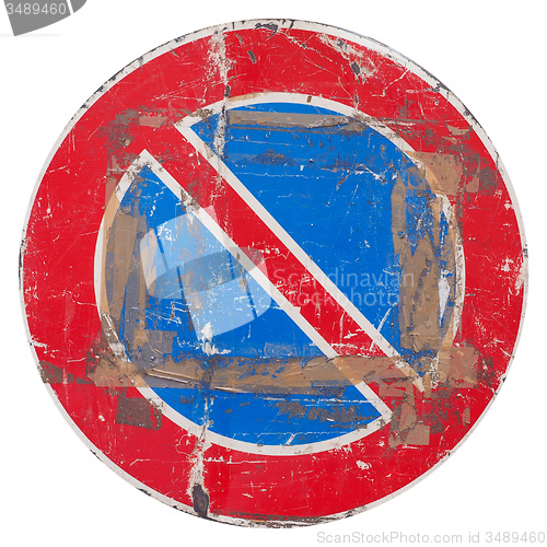 Image of No parking sign isolated