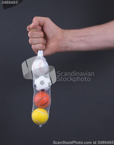 Image of Small toy balls isolated