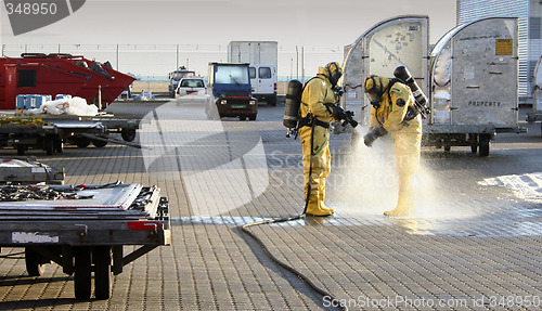 Image of accident with chemicals