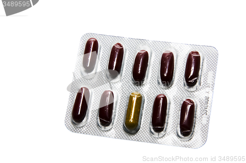 Image of   pills, close-up