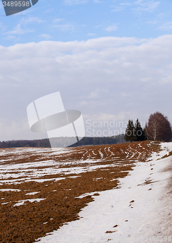 Image of agricultural field  Winter.