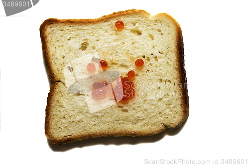 Image of   bread with caviar