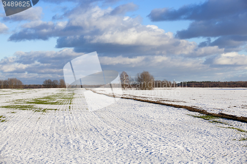 Image of field in the winter  