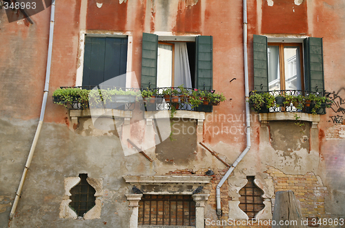 Image of Decayed Venetian facade.