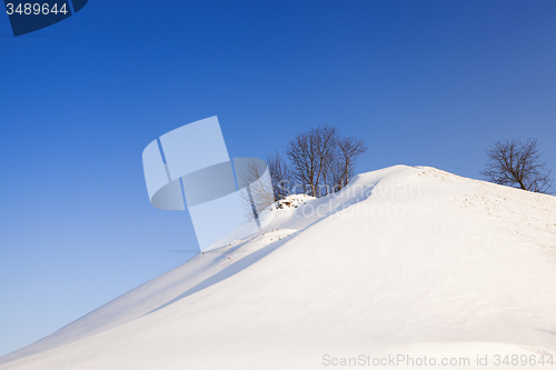 Image of the snow-covered hill  