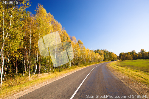 Image of  road autumn