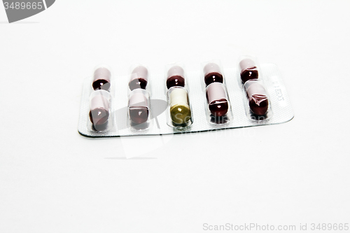 Image of   pills, close-up