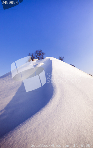 Image of the snow-covered hill  