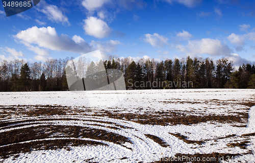 Image of car traces 
