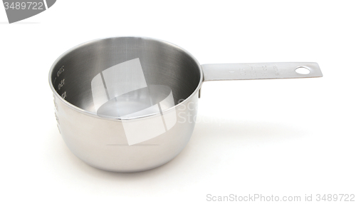 Image of Empty metal measuring cup