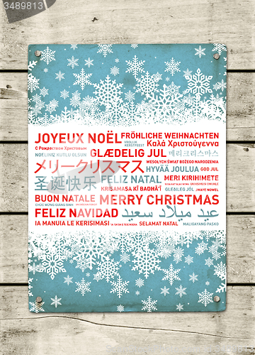 Image of Merry christmas poster from the world