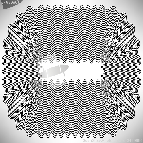 Image of Black Wave Background. 