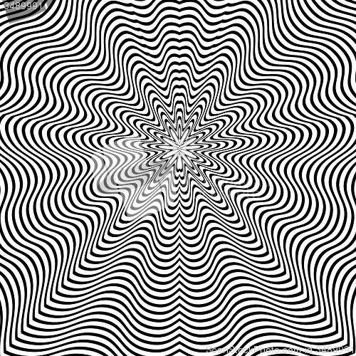 Image of Black Wave Background