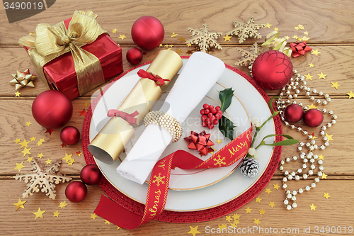 Image of Christmas Dinner Place Setting