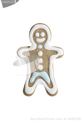 Image of Man shaped gingerbread cookie\r