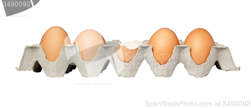 Image of One cracked egg