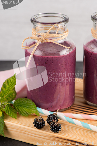 Image of Fresh red fruits smoothie