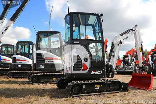 Image of Bobcat Compact Excavators on Display