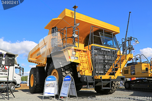 Image of Komatsu HD605 Rigid Dump Truck on Display