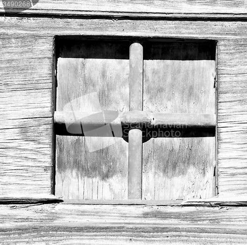 Image of in europe italy milan old architecture and venetian blind wall
