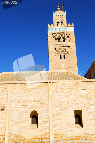 Image of in maroc africa  the blue    sky