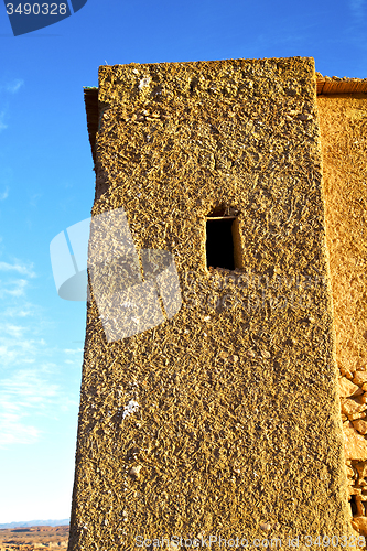 Image of africa  in histoycal maroc    blue cloudy   