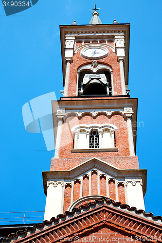 Image of monument  tower in italy europe old  stone and bell
