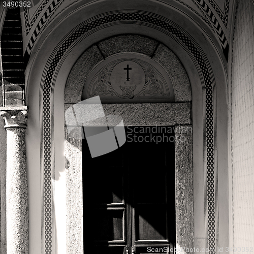 Image of old   door    in italy old ancian wood and traditional  texture 