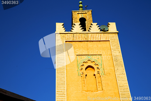 Image of history in maroc africa   religion and the blue     sky