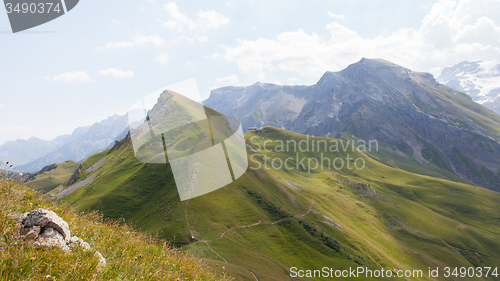 Image of Typical view of the Swiss alps