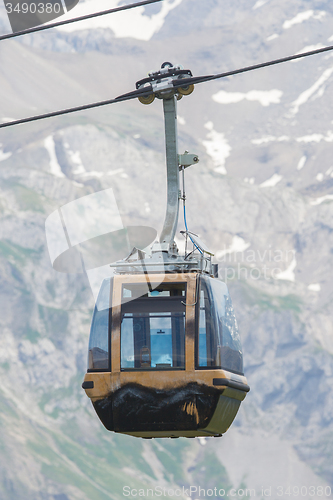 Image of Ski lift cable booth or car