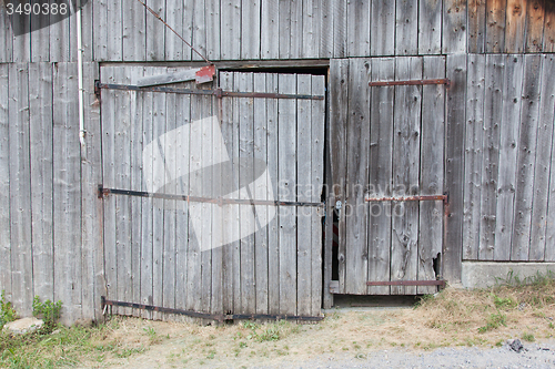 Image of Old door in a wooden shed