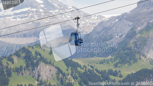 Image of Ski lift cable booth or car