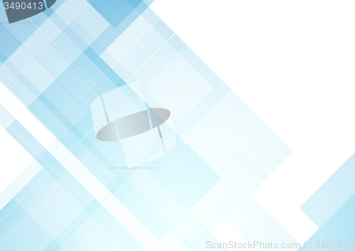 Image of Minimal blue tech abstract background