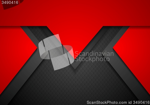 Image of Red concept art tech background 