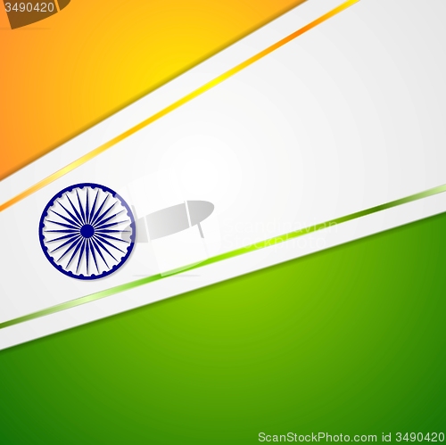 Image of Corporate bright abstract background. Indian colors