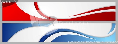 Image of Abstract corporate waves bright banners