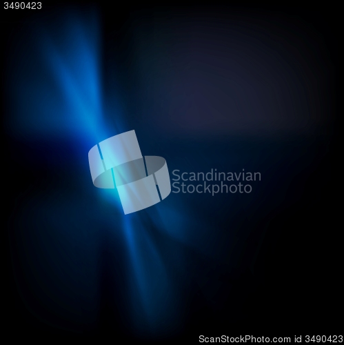 Image of Dark blue gradient wavy abstraction