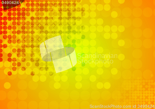 Image of Bright circles abstract technical background