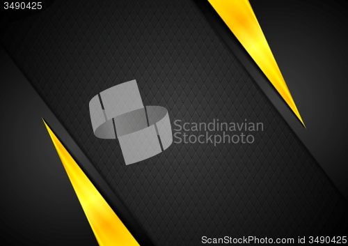 Image of Dark contrast black yellow background